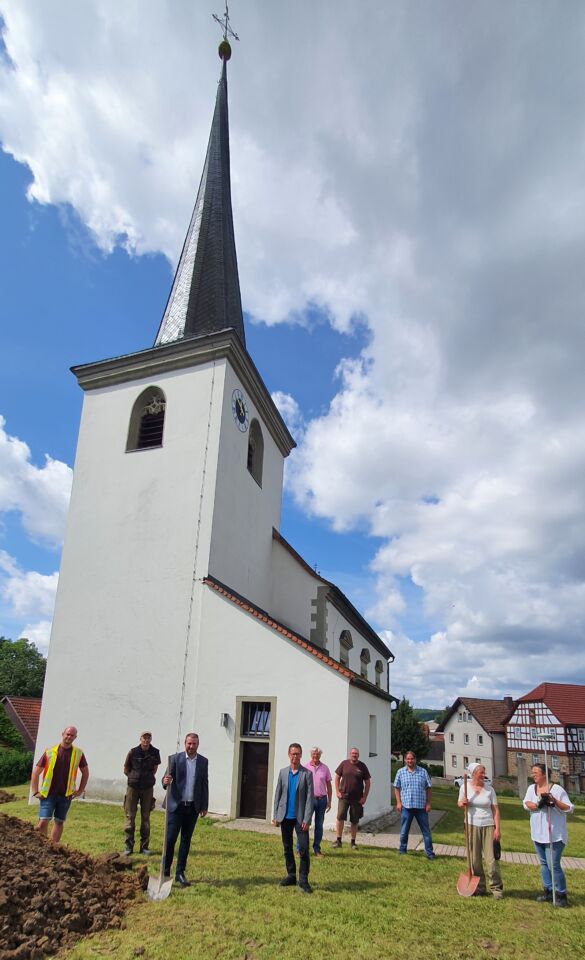 Startschuss für die Umgestaltung des Reichmannshäuser Kirchenumfelds