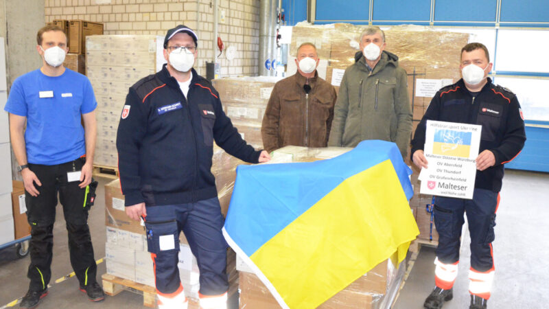 Geomed Beschäftigte unterstützen Klinik in der Ukraine