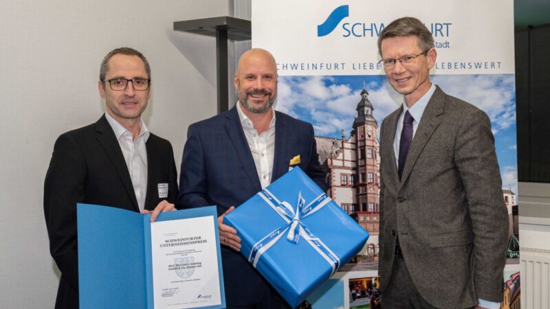 Mercator-Leasing mit Unternehmer-Preis der Stadt Schweinfurt ausgezeichnet