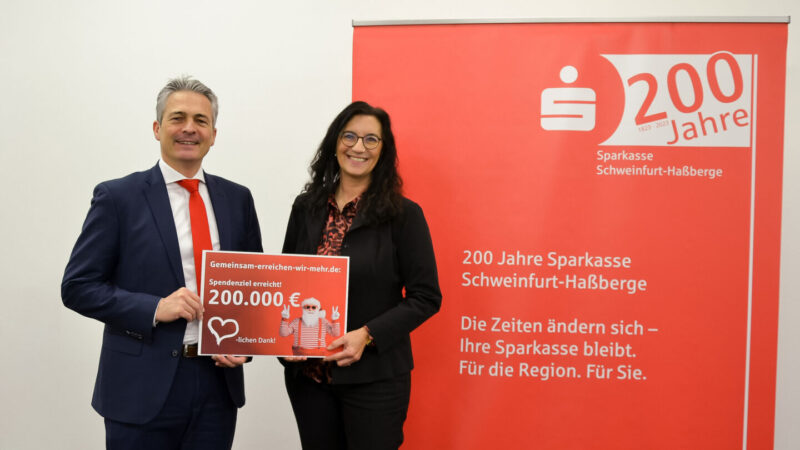 Spendenziel von 200.000 Euro übertroffen – Sparkasse unterstützt mit ihrer digitalen Spendenplattform die Region