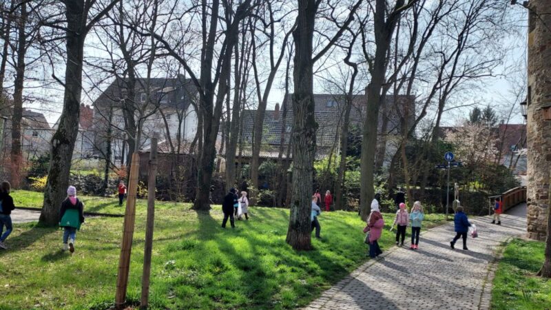 Gerolzhöfer Kindergartenkinder und Schüler waren in der Natur unterwegs