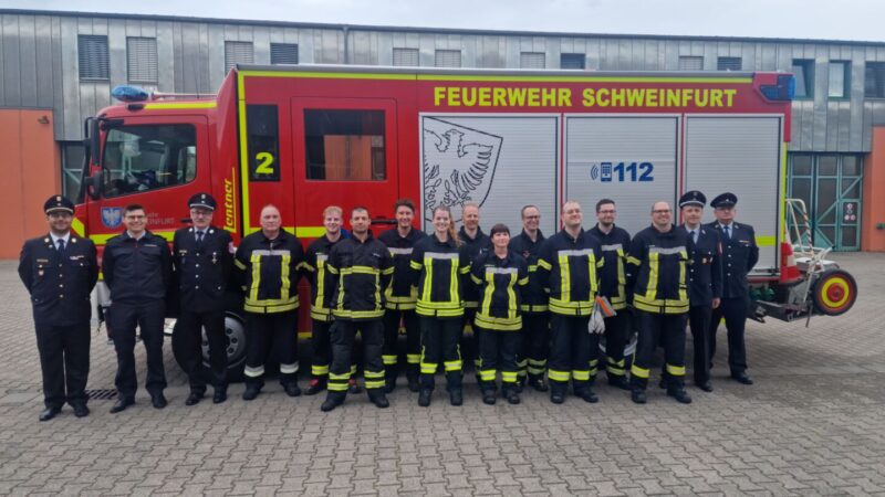 Hoher Ausbildungsstand der Freiwilligen Feuerwehr Schweinfurt