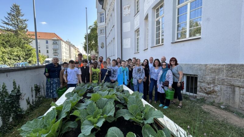 Einweihung des Schulgartens an der Friedenschule Schweinfurt