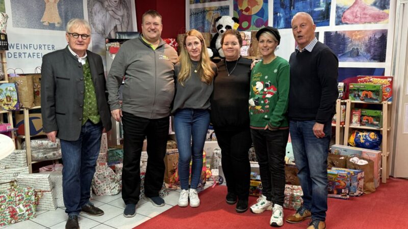 Schweinfurter Kindertafel hat alle Geschenke zusammen!