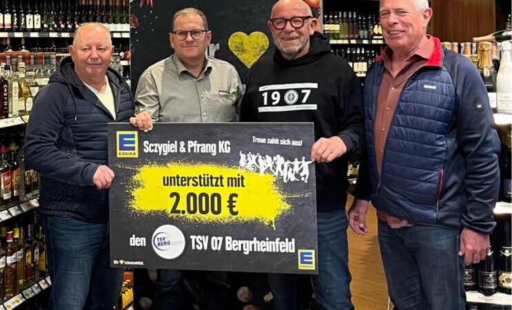 EDEKA Sczygiel & Pfrang unterstützt TSV Bergrheinfeld mit großzügiger Spende